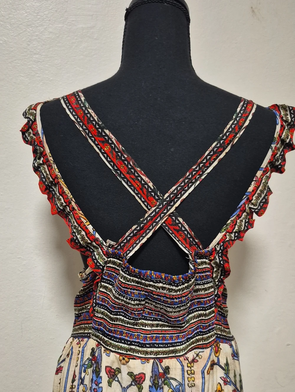 Anthropologie Valerie Embroidered Maxi Dress Sz 16 Excellent Condition - Picture 8 of 15